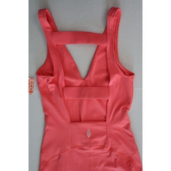 FP Movement OB1745676 Women's Sz L Neon Coral Never Better 1-Piece Jumpsuit - Picture 12 of 14